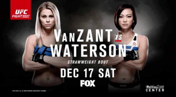 Watch UFC ON Fox 22 – VanZant Vs Waterson 12/18/16 Live Online Full Show | 18th December 2016