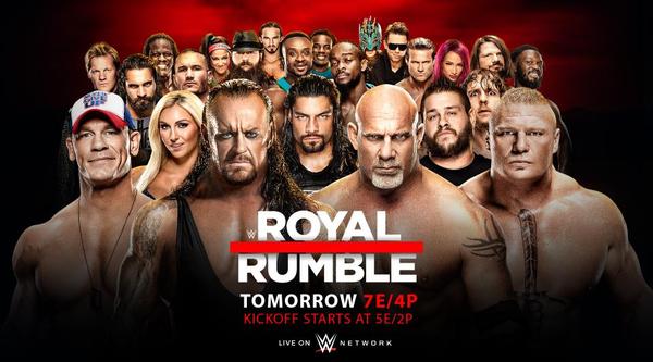 Watch WWE RoyalRumble 2017 1/29/17 Full Show Free Live 23rd January 1/29/2017