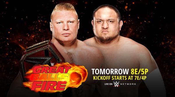 Watch WWE Great Balls Of Fire 2017 PPV Live 6/18/17 Live Online Full Show | 18th June 2017