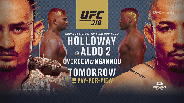 Watch UFC 218 Holloway Vs Aldo 2 12/2/2017 Live Online Full Show | 2nd December 2017