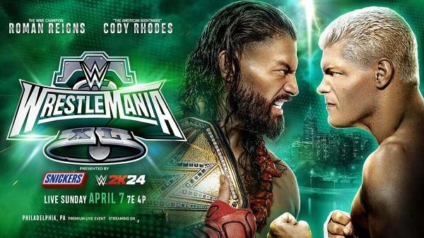 Watch latest WWE WrestleMania XL 2024 Day 2 Sunday PPV Live 4/7/24 April 7th 2024 Live Online